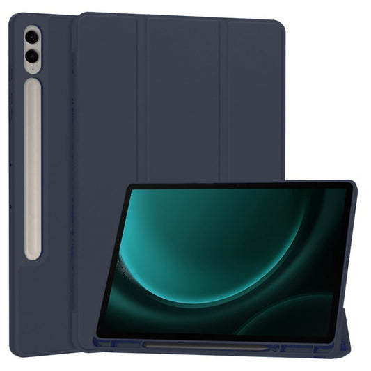 Etui na Samsung Galaxy Tab S9 FE+, Techsuit, Flex Trifold, Granatowe