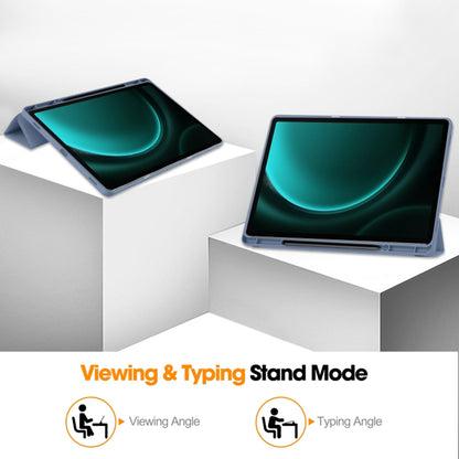 Etui na Samsung Galaxy Tab S9 FE+, Techsuit, Flex Trifold, Fioletowe