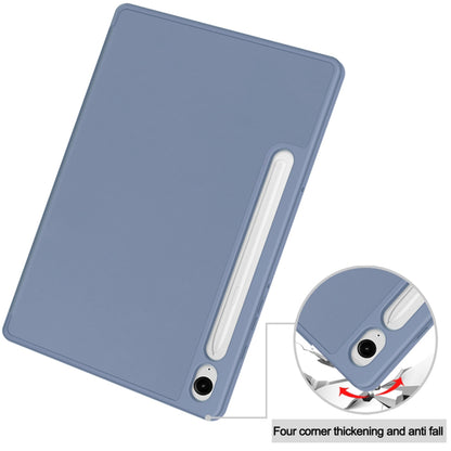 Etui na Samsung Galaxy Tab S10 FE / Tab S9 FE / Tab S9, Techsuit, Flex Trifold, Szare