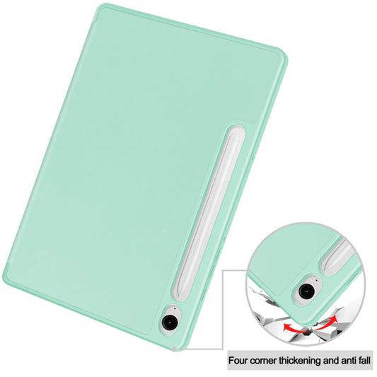Etui na Samsung Galaxy Tab S9 FE / Tab S9 / Tab S10 FE, Techsuit, Flex Trifold, Zielona Matcha
