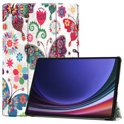 Etui na Samsung Galaxy Tab S9 FE / Tab S9 / Tab S10 FE, Techsuit, FoldPro Butterfly, Wielokolorowe