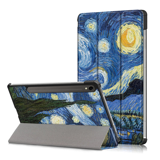 Etui na Samsung Galaxy Tab S9 FE / Tab S9 / Tab S10 FE, Techsuit, FoldPro Starry Night, wielokolorowe
