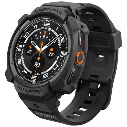 Etui do Samsung Galaxy Watch Ultra2, Spigen, Rugged Armor Pro, Czarny Mat ACS11612