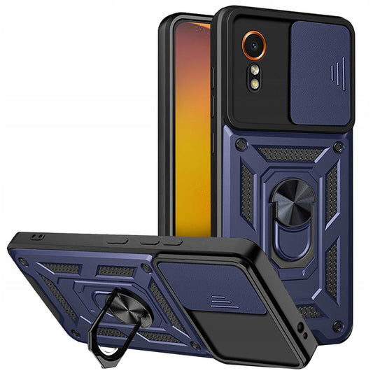 Etui na Samsung Galaxy Xcover7 G556, Techsuit, CamShield, Niebieskie