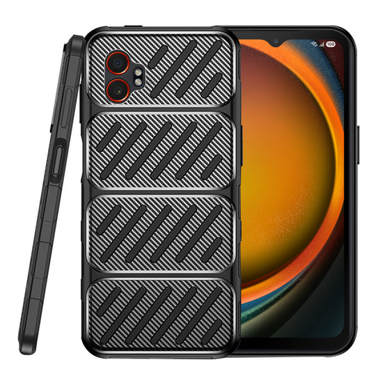 Etui na Samsung Galaxy XCover7 Pro, Techsuit, CarbonFiber, czarne