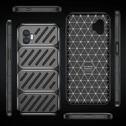 Case for Samsung Galaxy XCover7 Pro, Techsuit, CarbonFiber, Black
