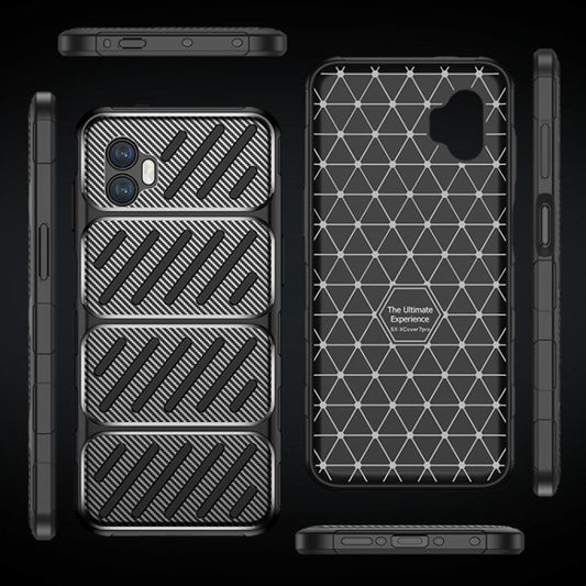 Etui na Samsung Galaxy XCover7 Pro, Techsuit, CarbonFiber, czarne