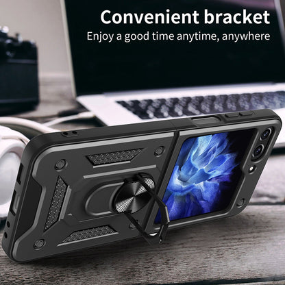 Etui na Samsung Galaxy Z Flip5 F731, Techsuit, CamShield, Czarny
