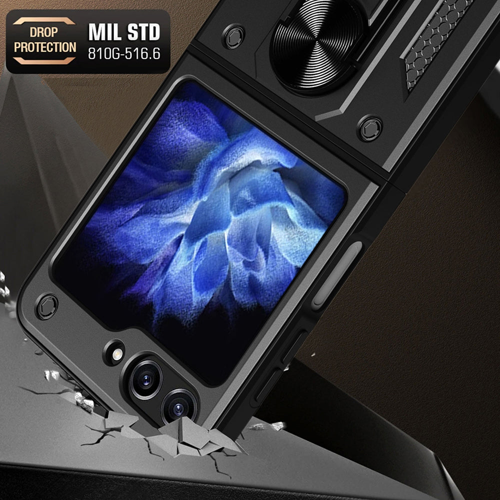 Etui na Samsung Galaxy Z Flip5 F731, Techsuit, CamShield, Czarny