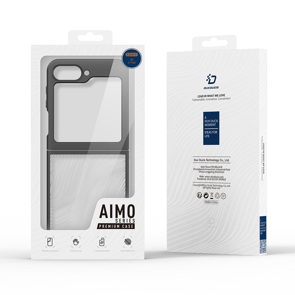 Etui na Samsung Galaxy Z Flip6 F741, DUX DUCIS, Aimo, czarne