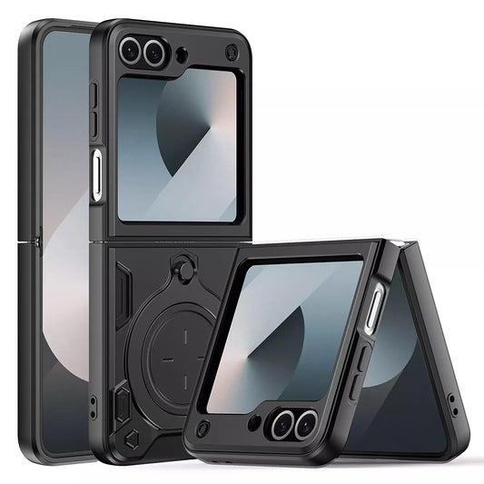 Etui na Samsung Galaxy Z Flip7 FE F761 / Z Flip6 F741, Techsuit, CamGuard Pro, czarne