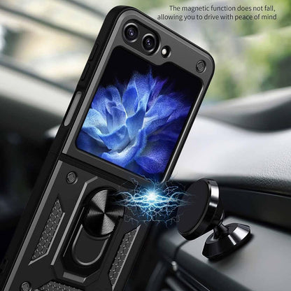 Etui na Samsung Galaxy Z Flip7 FE F761 / Z Flip6 F741, Techsuit, CamShield, czarne