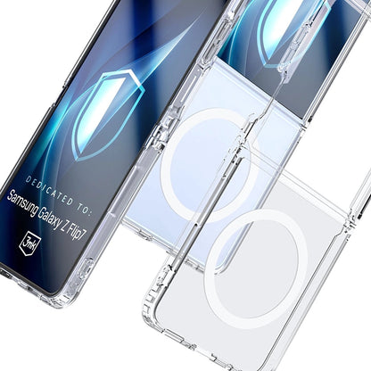 Etui MagSafe do Samsung Galaxy Z Flip7 F766, 3MK, Armor MagCase, Przezroczyste