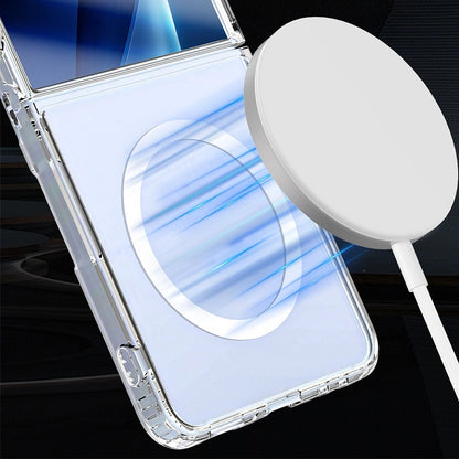 Etui MagSafe do Samsung Galaxy Z Flip7 F766, 3MK, Armor MagCase, Przezroczyste
