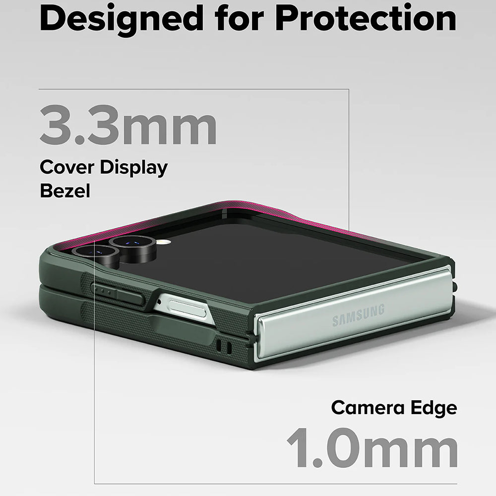 Etui na Samsung Galaxy Z Flip7 F766, Ringke, Onyx, Ciemnozielony