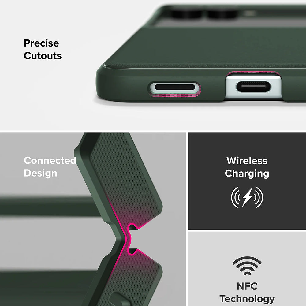 Etui na Samsung Galaxy Z Flip7 F766, Ringke, Onyx, Ciemnozielony