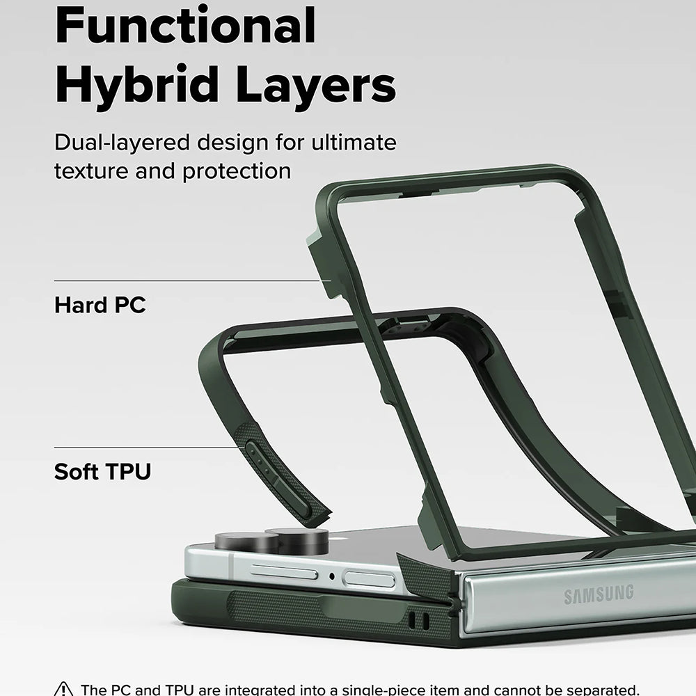 Etui na Samsung Galaxy Z Flip7 F766, Ringke, Onyx, Ciemnozielony