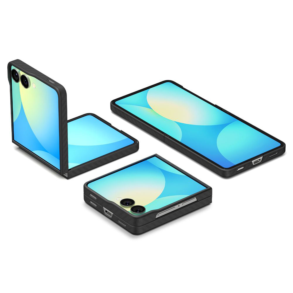 Etui na Samsung Galaxy Z Flip7 F766, Spigen, Air Skin, Czarne ACS09564
