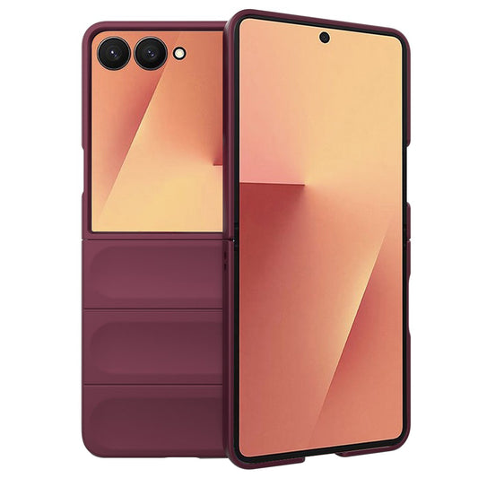 Etui na Samsung Galaxy Z Flip7 F766, Techsuit, Magic Shield, Wiśniowy