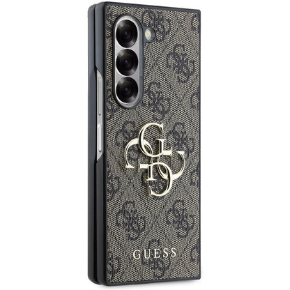 Etui na Samsung Galaxy Z Fold6 F956, Guess, 4G Metal Logo, Brązowy