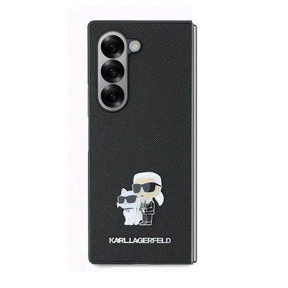 Etui na Samsung Galaxy Z Fold6 F956, Karl Lagerfeld, Saffiano Karl & Choupette Metal, Czarne