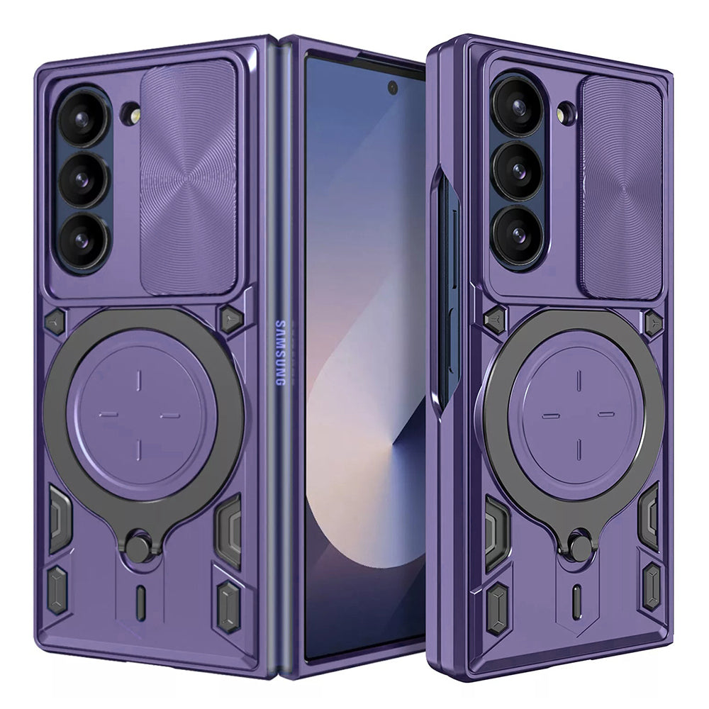 Etui na Samsung Galaxy Z Fold6 F956, Techsuit, CamGuard Pro, Fioletowy