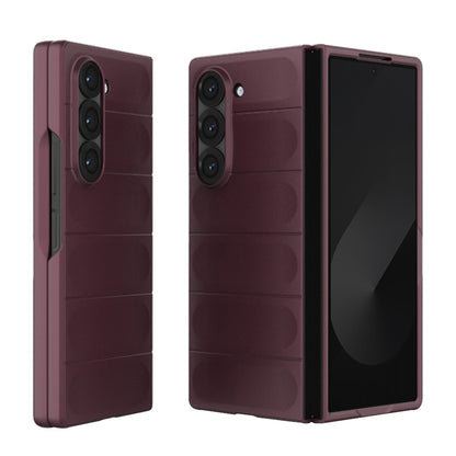 Etui na Samsung Galaxy Z Fold6 F956, Techsuit, Magic Shield, Wiśniowy