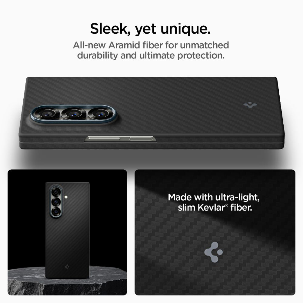 Etui do Samsung Galaxy Z Fold7 F966, Spigen, Air Skin, Czarne ACS09555