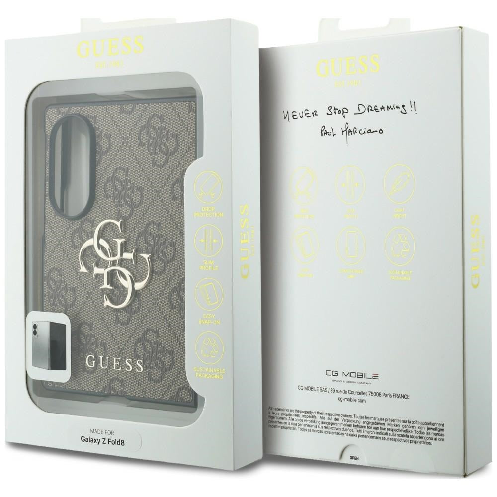 Etui na Samsung Galaxy Z Fold8 F971, Guess, 4G Big Logo, Brązowe