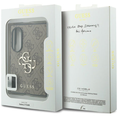 Etui na Samsung Galaxy Z Fold8 F971, Guess, 4G Big Logo, Brązowe