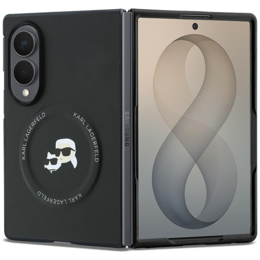 Etui na Samsung Galaxy Z Fold8 F971, Karl Lagerfeld, Karl & Choupette Head Pin, czarne
