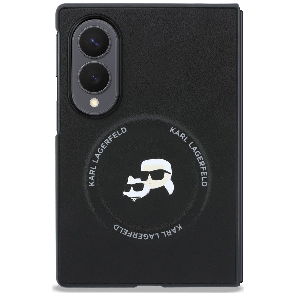 Etui na Samsung Galaxy Z Fold8 F971, Karl Lagerfeld, Karl & Choupette Head Pin, czarne