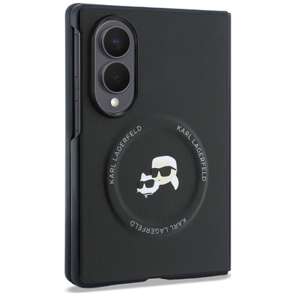Etui na Samsung Galaxy Z Fold8 F971, Karl Lagerfeld, Karl & Choupette Head Pin, czarne