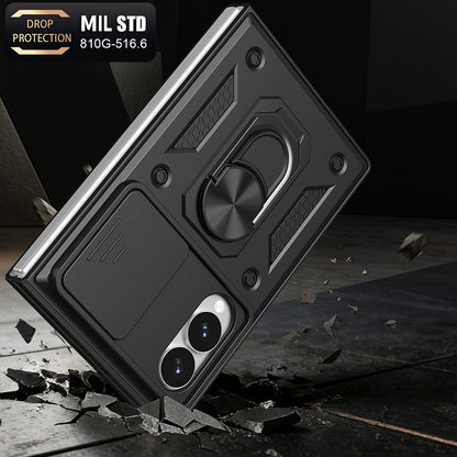 Etui na Samsung Galaxy Z Fold8 F971, Techsuit, CamShield, Różowo-Złoty