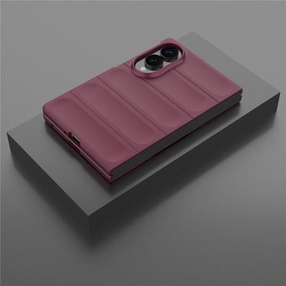 Case for Samsung Galaxy Z Fold8 F976, Techsuit, Magic Shield, Burgundy