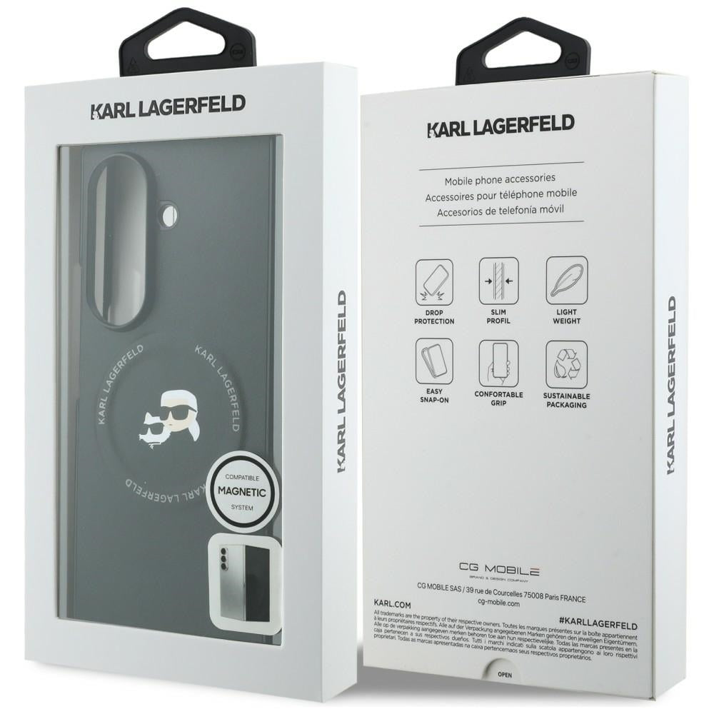 Etui na Samsung Galaxy Z Fold8 Ultra F976, Karl Lagerfeld, Karl & Choupette Head Pin, czarne