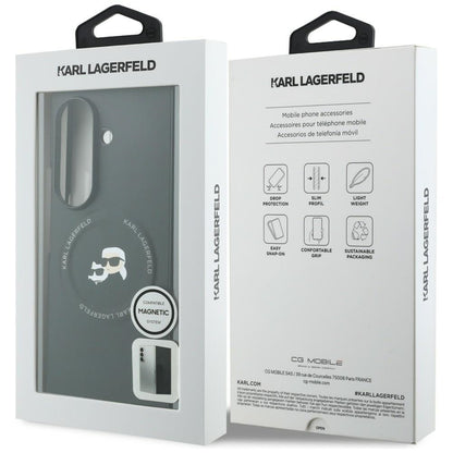 Etui na Samsung Galaxy Z Fold8 Ultra F976, Karl Lagerfeld, Karl & Choupette Head Pin, czarne
