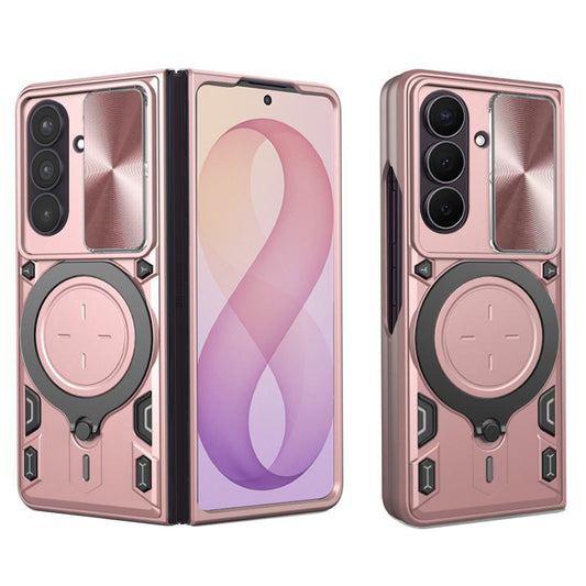 Etui na Samsung Galaxy Z Fold8 Ultra F976 / Z Fold7 F966, Techsuit, CamGuard Pro, Różowo-Złoty