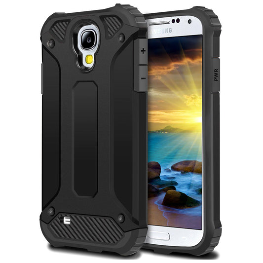 Etui na Samsung I9500 Galaxy S4, Techsuit, Hybrid Armor, czarne