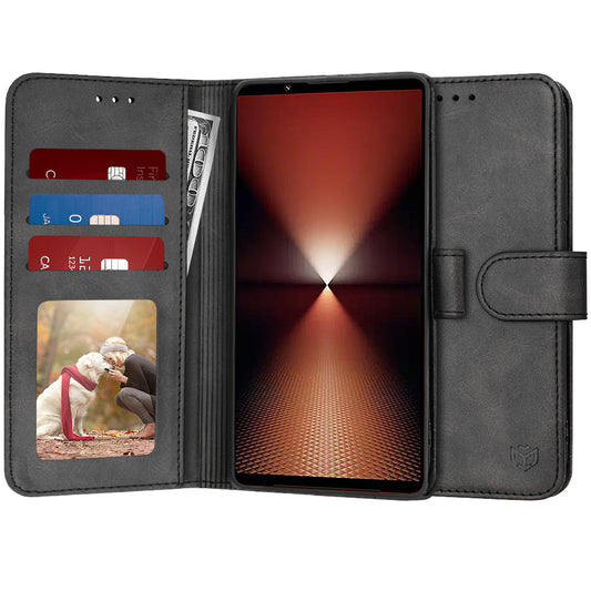 Etui na Sony Xperia 1 VI, Techsuit, Diary Book, czarne