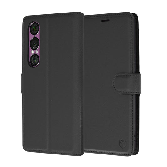 Etui na Sony Xperia 1 VI, Techsuit, Leather Folio, czarne