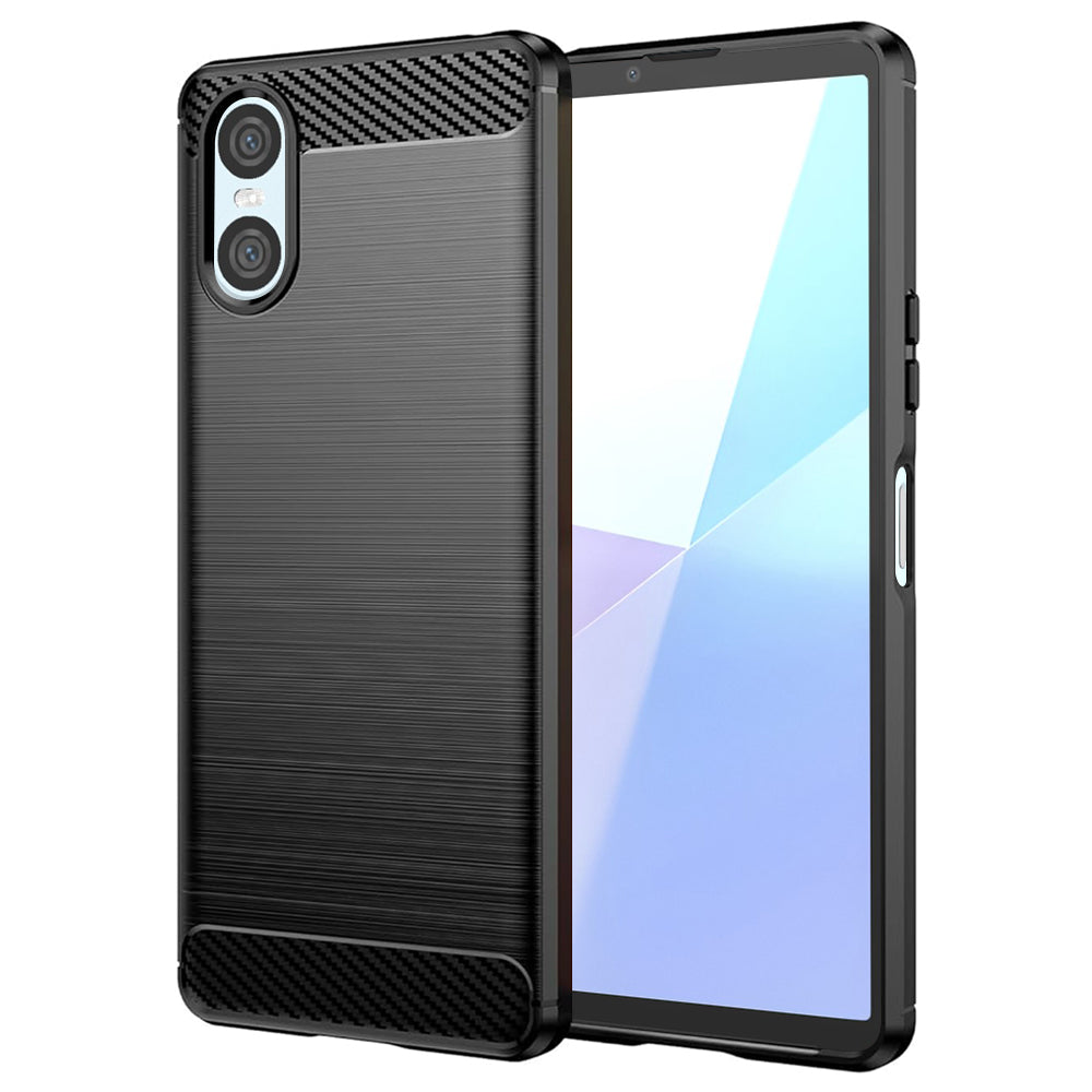 Etui na Sony Xperia 10 VI, Techsuit, Carbon, Czarny