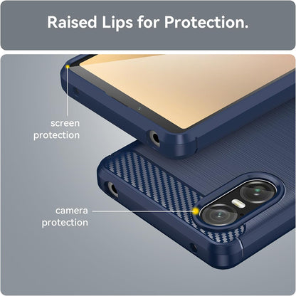 Etui na Sony Xperia 10 VI, Techsuit, Carbon, Czarny
