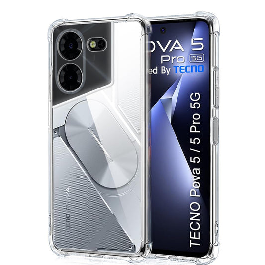 Etui na Tecno Pova 5 Pro, Techsuit, odporne na wstrząsy, przezroczyste