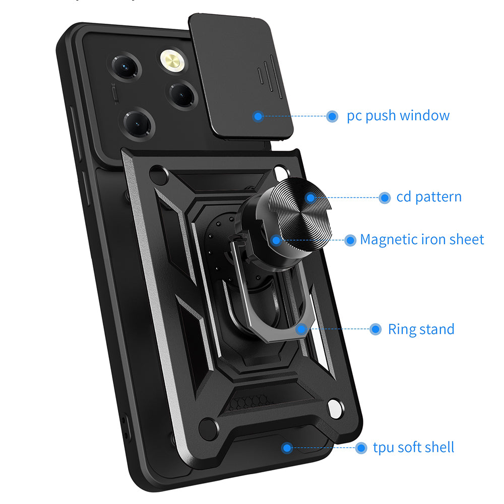 Etui na Tecno Spark 20 Pro / Infinix Hot 40 / Hot 40 Pro, Techsuit, CamShield, Różowe
