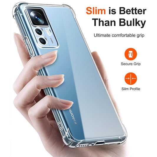 Case for Xiaomi 12T / 12T Pro, Techsuit, Shockproof Clear, Transparent