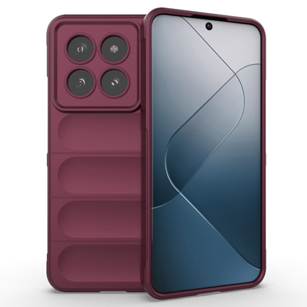 Etui na Xiaomi 14 Pro, Techsuit, Magic Shield, Wiśniowy