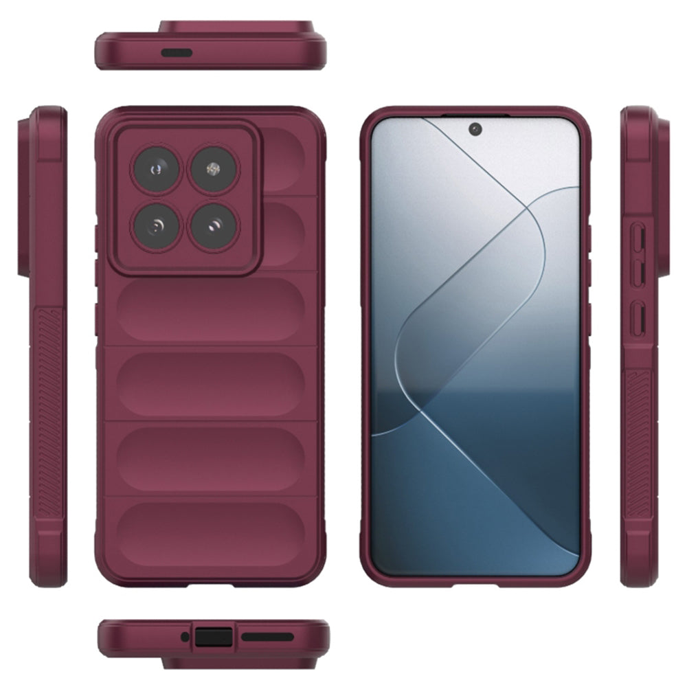 Etui na Xiaomi 14 Pro, Techsuit, Magic Shield, Wiśniowy