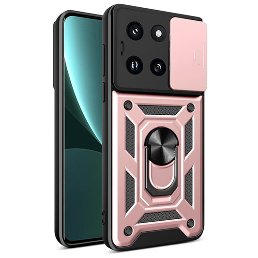 Etui na Xiaomi 14, Techsuit, CamShield, Różowe