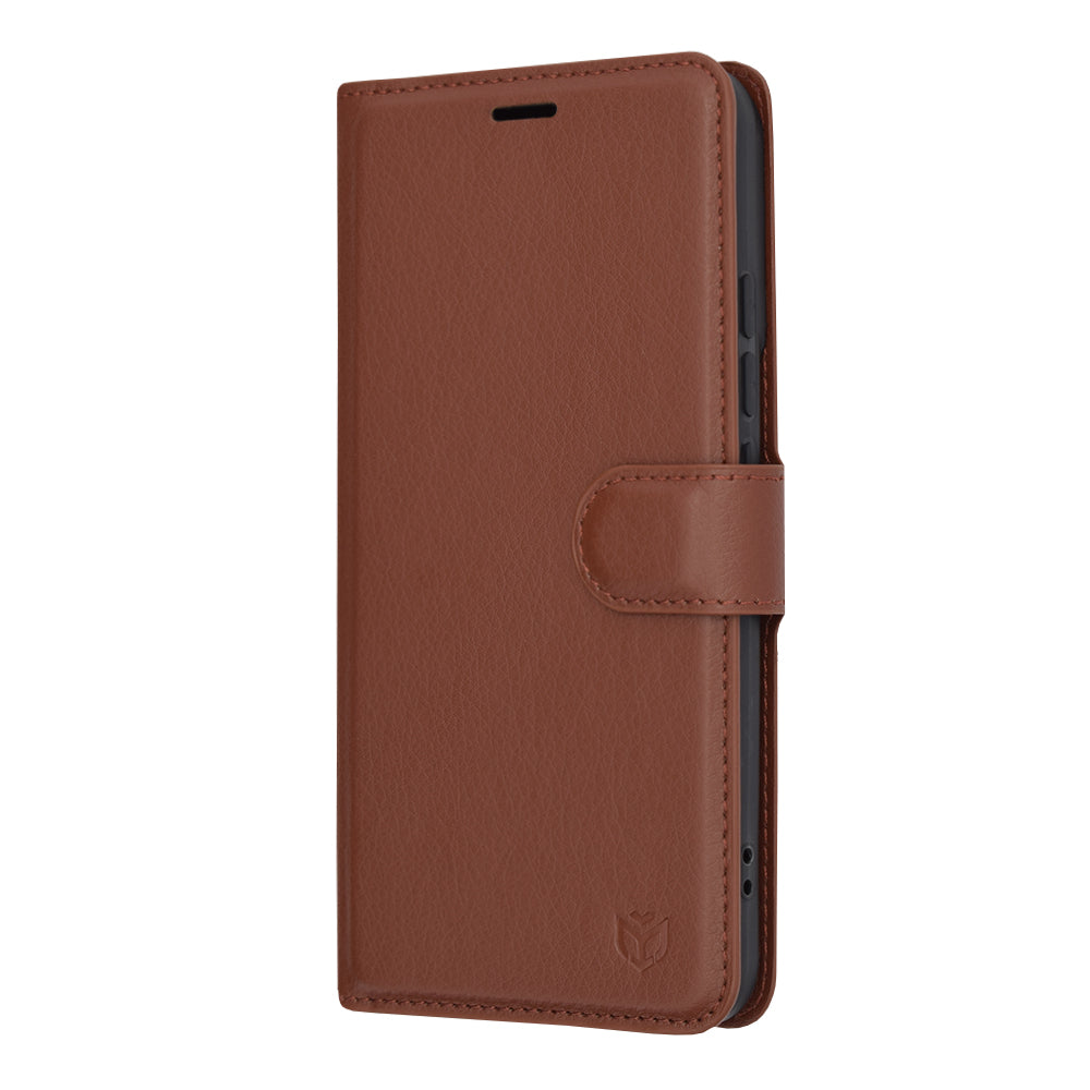 Etui na Xiaomi 14, Techsuit, Leather Folio, Brązowe